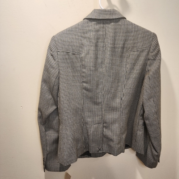 Harve Benard 100% wool Houndstooth black size 10 NWT - Picture 7 of 10